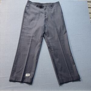 Long Tailored Pant Men Sz 36 Gray Pre-Owned Excellent